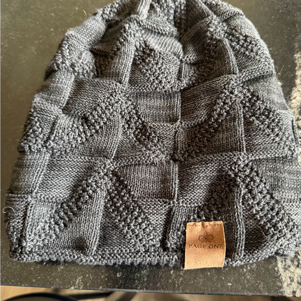Gray Knit Beanie